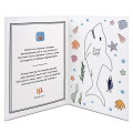 talloncino con disegno squalo da colorare