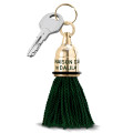 PORTACHIAVI OTTONE   dorato con pennacchio