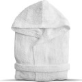 ACCAPPATOIO COTONE   bianco con cappuccio