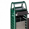 POSACENERE GETTACARTE 29 LT   verde e grigio