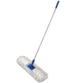 SCOPA A FRANGE   in cotone bianco oppure blu