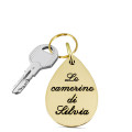 portachiavi goccia piatta personalizzato