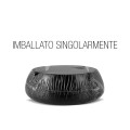 POSACENERE ALLUMINIO   bombato neutro nero