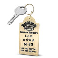 scheda luce ottone inciso hotel