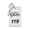 personalizzazione portachiavi hotel plexiglas