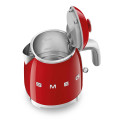 mini bollitore rosso lucido aperto