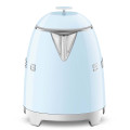 mini bollitore azzurro lucido frontale