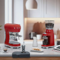 macchina caffe espresso manuale rosso lucido composizione