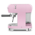 macchina caffe espresso manuale rosa lucido laterale