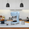 macchina caffe espresso manuale azzurro lucido composizione