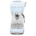 macchina caffe espresso manuale azzurro lucido frontale