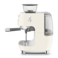macchina caffe con macinacaffe panna lucido laterale