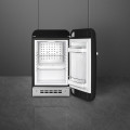 mini frigo nero lucido aperto