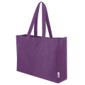 borsa cotone viola personalizzabile spa