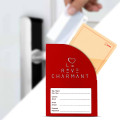 PORTASCHEDA  HOTEL   in cartoncino personalizzabile