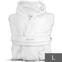 accappatoio hotel spa velour bianco L