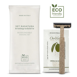 set rasatura biodegradabile ecologico hotel