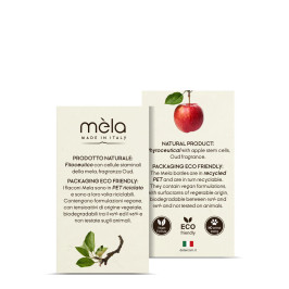 foglietto illustrativo flaconi eco-friendly mela