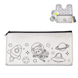 pochette bimbi con bavaglio matite e ciabattine