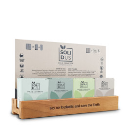 espositore per set cortesia eco-friendly cosmetici solidi