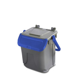 pattumiera impilabile 25 lt blu