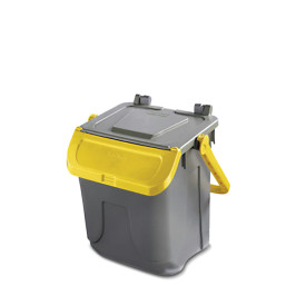 pattumiera impilabile 25 lt giallo