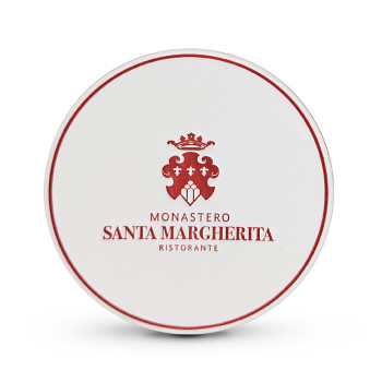 sottobicchieri personalizzati ovatta fondo PE Detercom