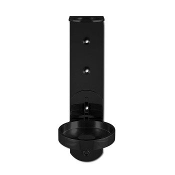 supporto acciaio nero dispenser hotel