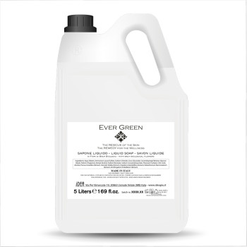Sapone liquido ai fiori di bach evergreen vip tanica refil