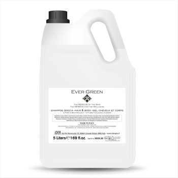 Shampoo doccia ai fiori di bach evergreen vip tanica refil