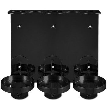 supporto acciaio nero triplo dispenser hotel