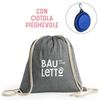 sacca cotone con kit accoglienza animale hotel