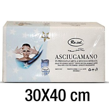 ASCIUGAMANI 30x40   carta a secco monouso