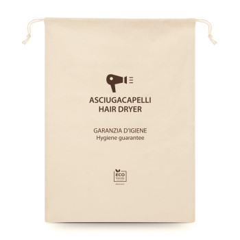 sacchetto asciugacapelli hotel eco-friendly ecologico