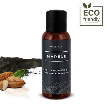 produzione cosmetico hotel argilla nera set cortesia