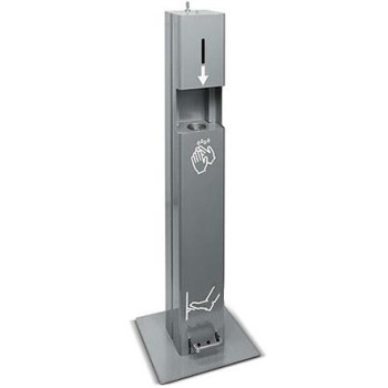 dispenser pedale disinfettante mani