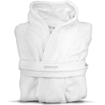 accappatoio hotel spa velour bianco