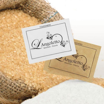 zucchero bianco canna bustina personalizzata