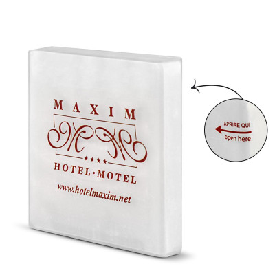 SAPONETTA CELLOPHANE   incarto personalizzabile
