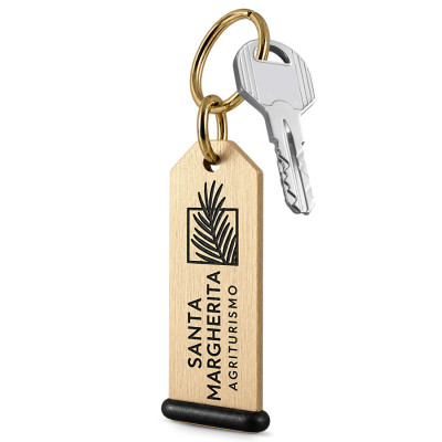 portachiavi ottone personalizzato con gommino antiurto