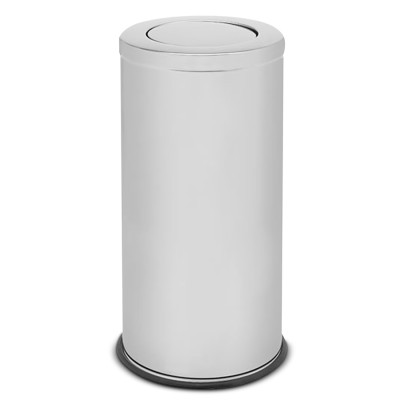 gettacarte con coperchio basculante in acciaio inox lucido