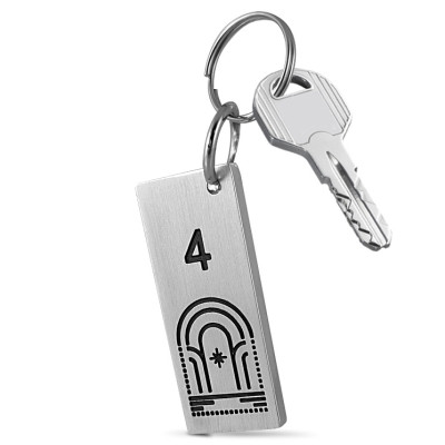 portachiavi alluminio personalizzato