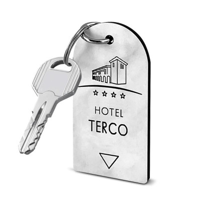 portachiavi moderno resistente personalizzabile hotel