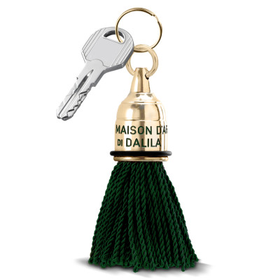 PORTACHIAVI OTTONE   dorato con pennacchio