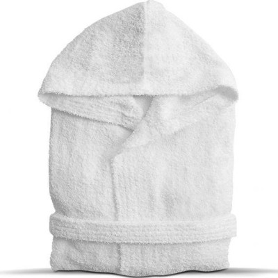 ACCAPPATOIO COTONE   bianco con cappuccio
