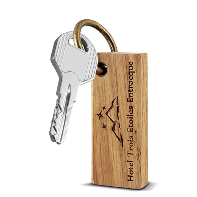 portachiavi legno montagna personalizzabile