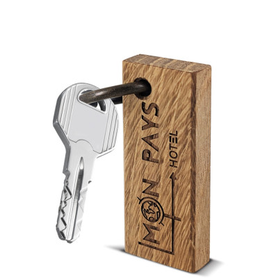 portachiavi legno inciso personalizzato