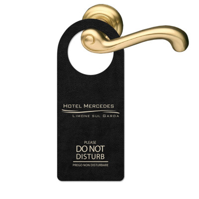 cartello lusso ecopelle personalizzato