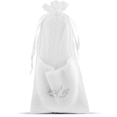 SACCHETTO PER CIABATTE   in organza bianca