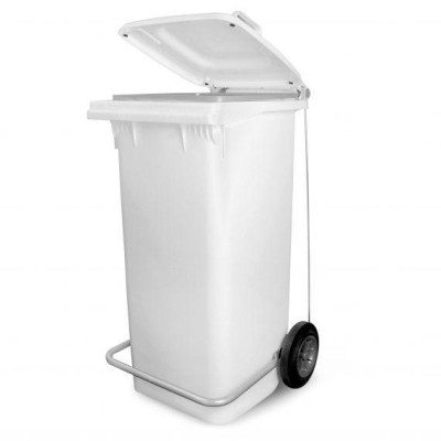 PATTUMIERA 120 LT   plastica bianca